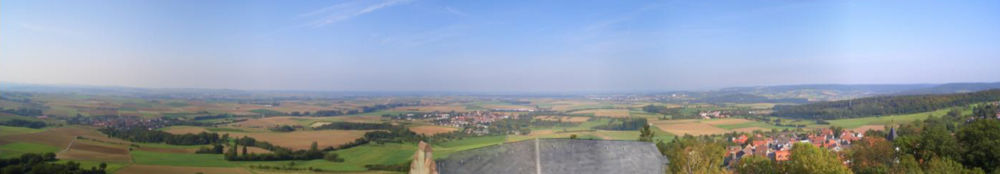 Panorama von der Veste Otzberg