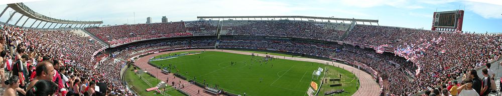 Panoramablick ins Estadio Monumental Antonio Vespucio Liberti