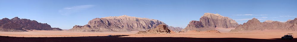 Panorama vom Fuß des Jebel Khazali