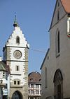 Stadttor und Spitalkirche in Überlingen
