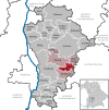 Lage der Gemeinde Adelzhausen im Landkreis Aichach-Friedberg