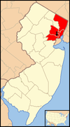 Karte Erzbistum Newark