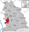 Lage der Gemeinde Bad Wiessee im Landkreis Miesbach