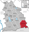 Lage der Gemeinde Bayrischzell im Landkreis Miesbach