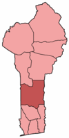 Karte Bistum Dassa-Zoumé