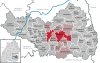 Lage der Stadt Biberach im Landkreis Biberach
