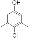 Struktur von Chlorxylenol