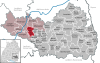 Lage der Gemeinde Dürmentingen im Landkreis Biberach