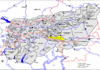 Lage der Gailtaler Alpen in den Ostalpen