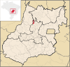 Lage von Guarinos in Goiás