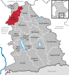 Lage der Gemeinde Holzkirchen im Landkreis Miesbach