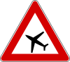 Italian traffic signs - aeromobili.svg
