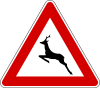 Italian traffic signs - animali selvatici vaganti.svg
