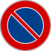 Italian traffic signs - divieto di sosta.svg