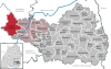 Lage der Gemeinde Langenenslingen im Landkreis Biberach