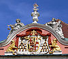 Meersburg Neues Schloss Seefassade Wappen Rodt.jpg