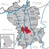Lage der Gemeinde Neuburg an der Kammel im Landkreis Günzburg