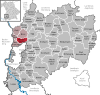 Lage der Gemeinde Niederrieden im Landkreis Unterallgäu
