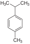 Struktur von p-Cymol