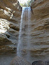 Wasserfall im Naturschutzgebiet Pähler Schlucht östlich von Pähl