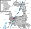 Lage der Gemeinde Pullach i.Isartal im Landkreis München