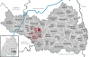 Lage der Gemeinde Seekirch im Landkreis Biberach
