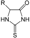 Abbildung der Thiohydantoin-Formel