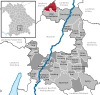Lage der Stadt Unterschleißheim im Landkreis München