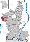 Lage der Gemeinde Untrasried im Landkreis Ostallgäu