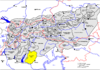 Lage der Vizentiner Alpen in den Ostalpen