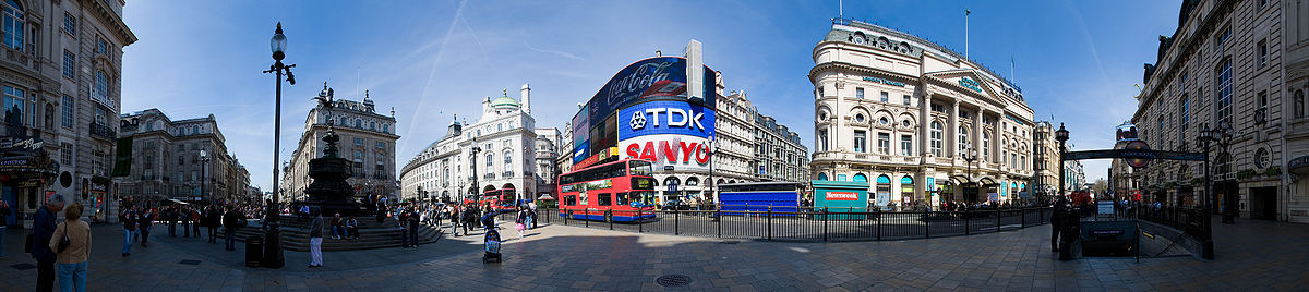 Panorama des Piccadilly Circus