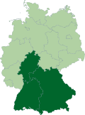 Gebiet der Oberliga Süd