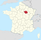 Lage des Departements Aube in Frankreich