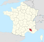Lage des Departements Vaucluse in Frankreich