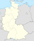 Deutschlandkarte, Position des Landkreises Hochschwarzwald hervorgehoben