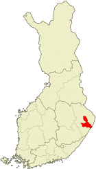 Lage von Joensuu in Finnland