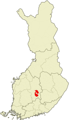 Lage von Jyväskylä in Finnland