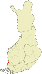 Lage von Luvia in Finnland