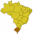 Lagekarte für Rio Grande do Sul