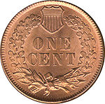 Indian Head Cent, Rückseite