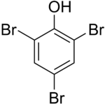Strukturformel von 2,4,6-Tribromphenol
