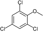Struktur von 2,4,6-Trichloranisol