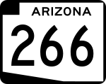 Straßenschild der Arizona State Route 266
