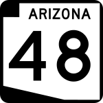 Straßenschild der Arizona State Route 48