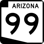 Straßenschild der Arizona State Route 99