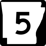 Straßenschild der Arkansas State Route 5