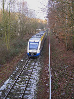 Bahnstrecke nahe Schwerin-Friedrichsthal