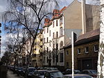 Die Benningsenstraße an der Hauptstraße