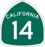 Straßenschild der California State Route 14