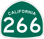 Straßenschild der California State Route 266